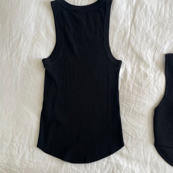 Aritzia + Zara Black Tank Bundle (sz S) - Picture 6 of 7